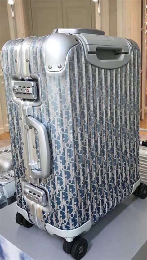 larget vintage dior luggage|Dior x rimowa luggage price.